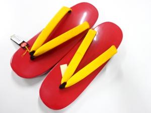 未使用品　漆塗り　桐下駄(24.5センチ)